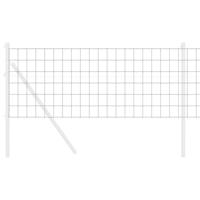 VidaXL Euro hek grijs 0,6 x 25 m pvc-gecoat ijzer - thumbnail