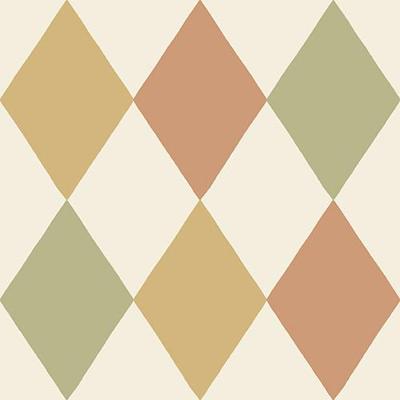 Dutch Wallcoverings Langtan - Kalas Yellow/Red/Green - Geel/Rood/Groen