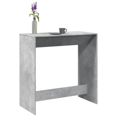 Bartafel 102x50x103,5 cm bewerkt hout betongrijs