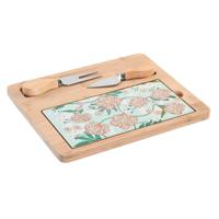 Snackdienblad DKD Home Decor 24,5 x 20 x 1,2 cm Beige Groen Keramiek - thumbnail