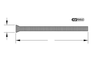KS Tools 2030014 Buitenbuigveer voor koperen buizen 14 mm