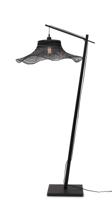 GOOD&MOJO Vloerlamp 'Ibiza' Bamboe, 176cm, kleur Zwart - thumbnail