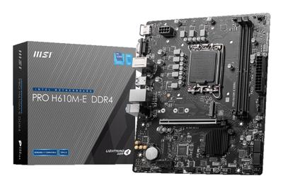 Moederbord MSI PRO H610M-E DDR4 H610 LGA 1700 DDR4 mATX - thumbnail