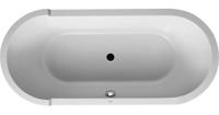Duravit Starck bad acryl ovaal 180x80cm met paneel met poten wit 700010000000000 - thumbnail