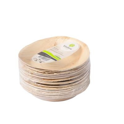 Depa Bord | rond | 1-vaks | palmblad | Ø18cm | naturel | 100 stuks