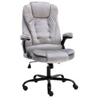 Kantoorstoel fluweel lichtgrijs - thumbnail