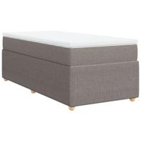 Boxspring met matras stof taupe 90x190 cm - thumbnail