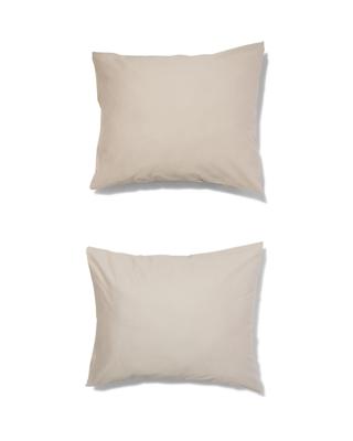 HEMA Kussenslopen 60x70cm satijn zand (zand)