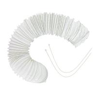 DEC flexibele afvoerslang - wit kunststof - 102mm - 3 m - thumbnail