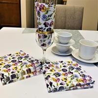 Ambiente servetten 33x33 cm pansy all over voorjaar lente - thumbnail