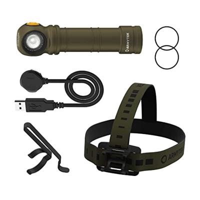 ArmyTek Wizard C2 Pro Max Olive White Zaklamp werkt op een accu LED Met riemclip, Met holster 4000 lm 149 g