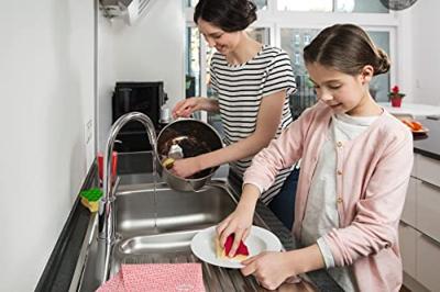 Vileda Pur Active Colors Schuursponsen 4 Stuks Blauw/Oranje/Groen/Roze Vileda Pur Active Colors Schuursponsen 4 Stuks Blauw/Oranje/Groen/Roze