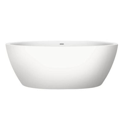 Vrijstaand Bad Xenz Sio 180x90x66 cm Solid Surface Wit