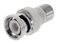 Valueline VLSP41965M Antenne Adapter Bnc Male - F-connector Female Zilver - thumbnail