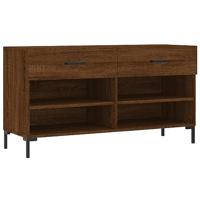 VidaXL Schoenenbank 102x35x55 cm bewerkt hout sonoma eikenkleurig - thumbnail