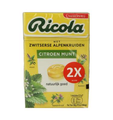Ricola Keelpastilles Citroen Munt Suikervrij
