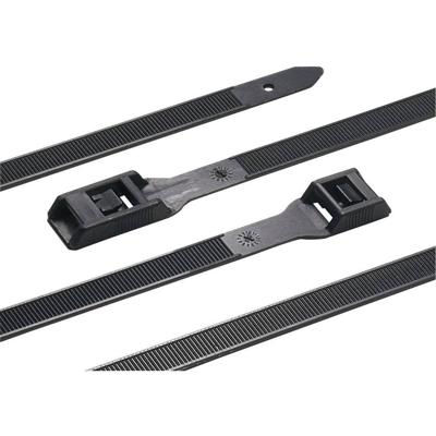 HellermannTyton 112-18060 PE180-HSW-BK-C1 Kabelbinder 180 mm 9 mm Zwart Voor heavy duty toepassing, UV-gestabiliseerd, Hittegestabiliseerd 1 stuk(s)