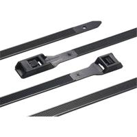 HellermannTyton 112-18060 PE180-HSW-BK-C1 Kabelbinder 180 mm 9 mm Zwart Voor heavy duty toepassing, UV-gestabiliseerd, Hittegestabiliseerd 1 stuk(s) - thumbnail