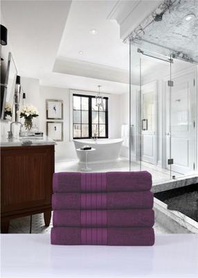 Good Morning Handdoeken set van 4 "Uni" - Bordeaux - (50x100 cm) - Katoen Good Morning Handdoeken set van 4 "Uni" - Bordeaux - (50x100 cm) - Katoen