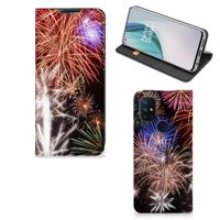 OnePlus Nord N10 5G Hippe | Standcase | Vuurwerk - thumbnail
