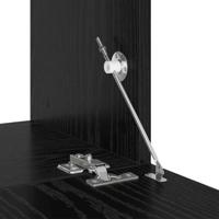 Tv-meubelset 4 pcs Zwart eiken 30.5 x 30 x 90 cm Bewerkt hout - thumbnail