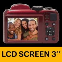 KODAK PIXPRO Astro Zoom AZ255-RD 16MP digitale camera met 25x optische zoom 24mm groothoek 1080P Full HD-video en 3 inch LCD-scherm (rood) - thumbnail