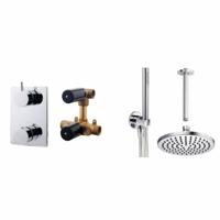 Wiesbaden one-pack inbouwthermostaatset rond type 101 - thumbnail