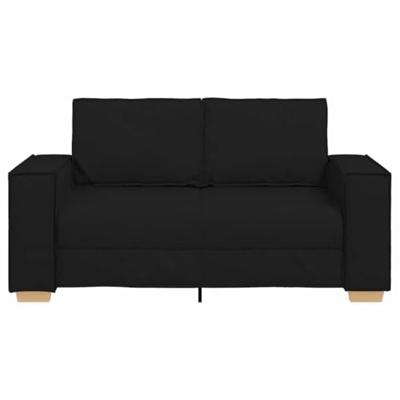 2-zitsbank Zwart 120 cm Stof