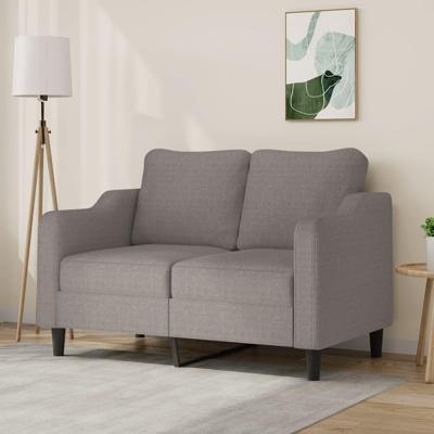 Tweezitsbank 140 cm stof taupe
