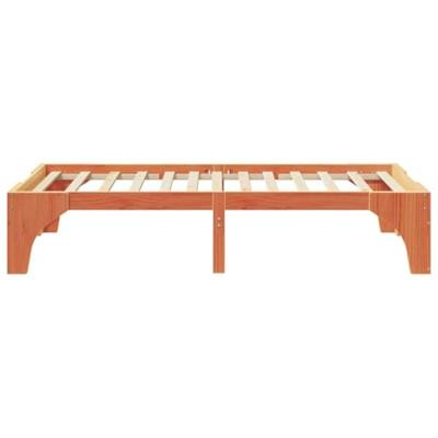 Bedframe met opslag Bruin 90 x 190 cm Massief grenenhout Bedframe met opslag Bruin 90 x 190 cm Massief grenenhout