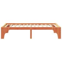 Bedframe met opslag Bruin 90 x 200 cm Massief grenenhout - thumbnail