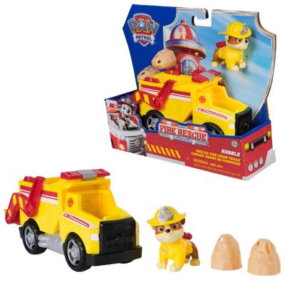 PAW Patrol Brandweerredding Rubble's kiepwagen met speelfiguur