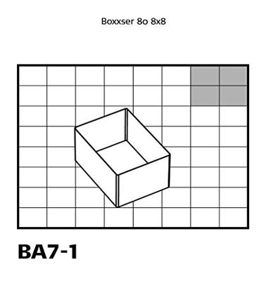 Raaco Inzetbakje 80 BA7-1, (4st.) op tray - 136532 136532