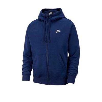 Nike Sportswear Club Fleece Trui Heren Midnight Navy/Midnight Navy/White L