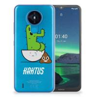 Nokia 1.4 Telefoonhoesje met Naam Cactus Poo - thumbnail
