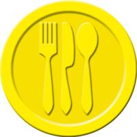 Sigel SI-WM002 Waardemunten Kunststof 100 Stuks 25mm Eten Geel - thumbnail