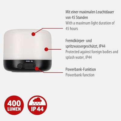 Brennenstuhl 1173740005 BRENNENSTUHL - Solar LED Outdoor Leuchte GL AS Akku Campinglamp LED 400 g Zwart Brennenstuhl 1173740005 BRENNENSTUHL - Solar LED Outdoor Leuchte GL AS Akku Campinglamp LED 400 g Zwart