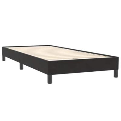 Boxspring met matras fluweel zwart 80x220 cm