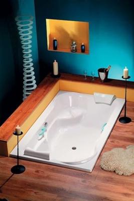 Ligbad Polysan Duo Inbouw 200x120x45 cm Wit Polysan