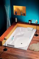 Ligbad Polysan Duo Inbouw 200x120x45 cm Wit Polysan - thumbnail