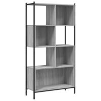 Boekenkast 72x28x172 cm bewerkt hout grijs sonoma eikenkleurig - thumbnail
