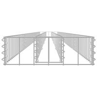 Gabion plantenbak verhoogd 450x30x10 cm gegalvaniseerd staal - thumbnail