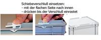 Alutec 05310 Schuifsluiting voor kunststof box Wit 8 stuk(s) - thumbnail