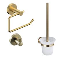 Fortifura Calvi Toiletset 3-delig Geborsteld Messing PVD (Goud) SW639937 SW639940 SW639938 - thumbnail