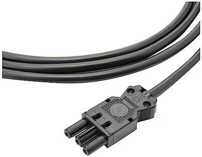 BACHMANN Apparaatverlenging Wieland GST18 stekker/GST18 bus 3 m zwart 375.055