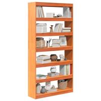 Boekenkast / kamerscherm 100x30x199,5 cm massief grenenhout - thumbnail