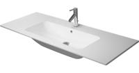 Wastafel Duravit Starck Me Met Kraangat Overloop 123x49x18 cm Wit - thumbnail