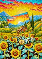 Sunflower House Puzzel 1000 Stukjes - thumbnail