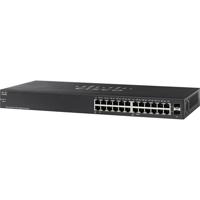 Cisco SG110-24HP Unmanaged L2 Gigabit Ethernet (10/100/1000) Zwart Power over Ethernet (PoE) - thumbnail