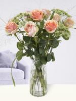 Geboorteboeket baby + gratis glasvaas Evita - thumbnail